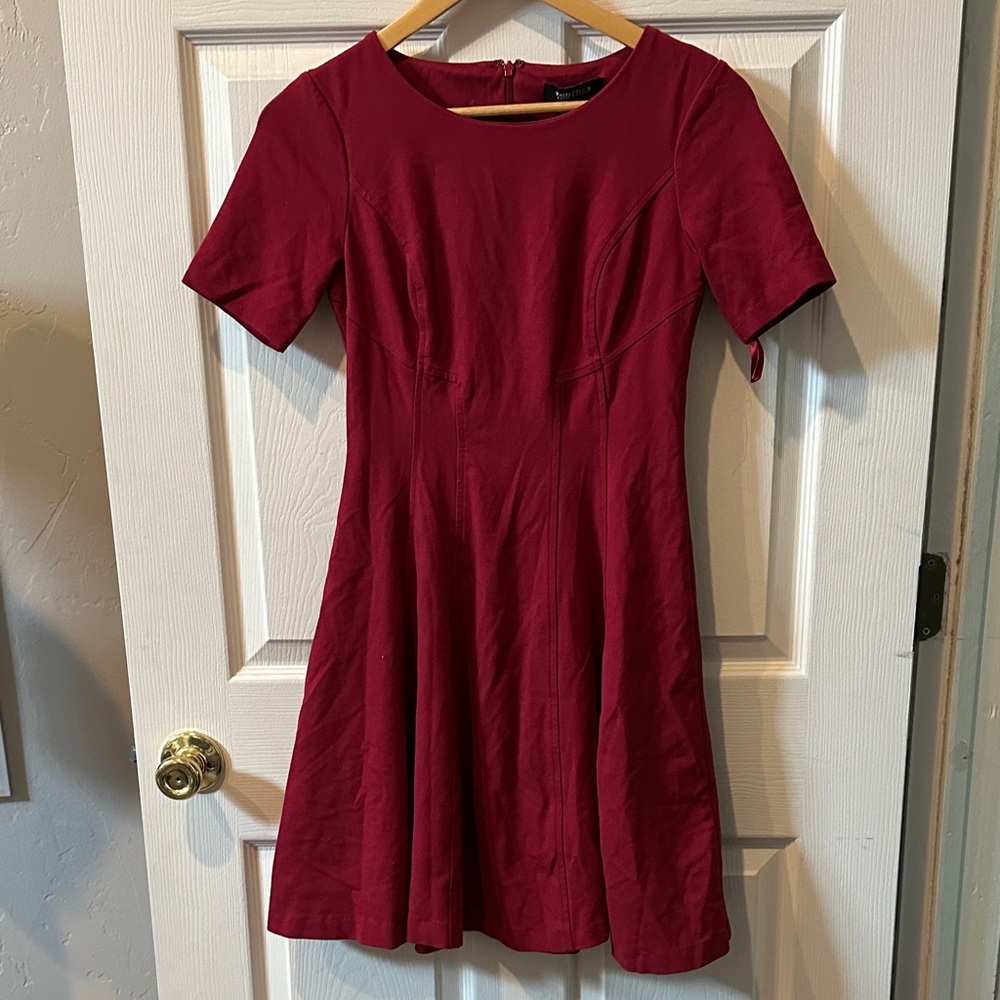 White House Black Market Burgundy Dress